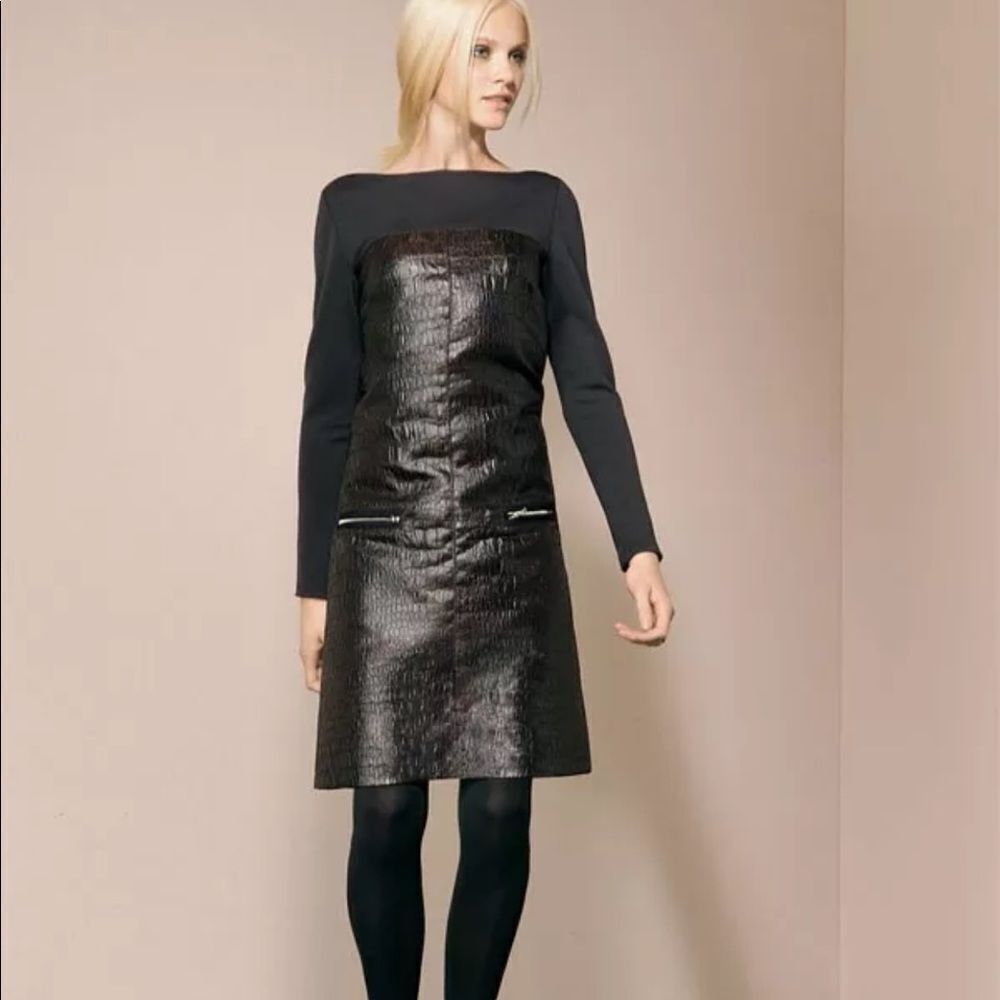 Maggy London Snakeskin Texture Shift Dress